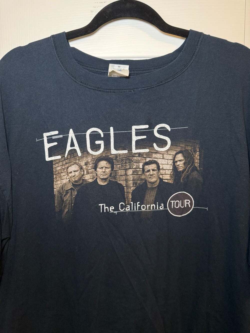 Vintage 2005 Eagles The California Tour Band Concert T-Shirt Black 2XL